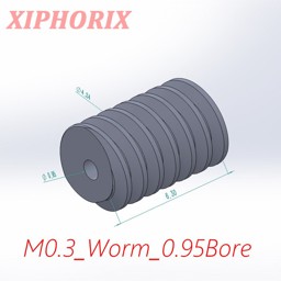 Show details for Module 0.3 M0.3 Plastic Worm, Suitable For 1.0mm Shaft of Motor Picture of Module 0.3 M0.3 Plastic Worm, Suitable For 1.0mm Shaft of Motor