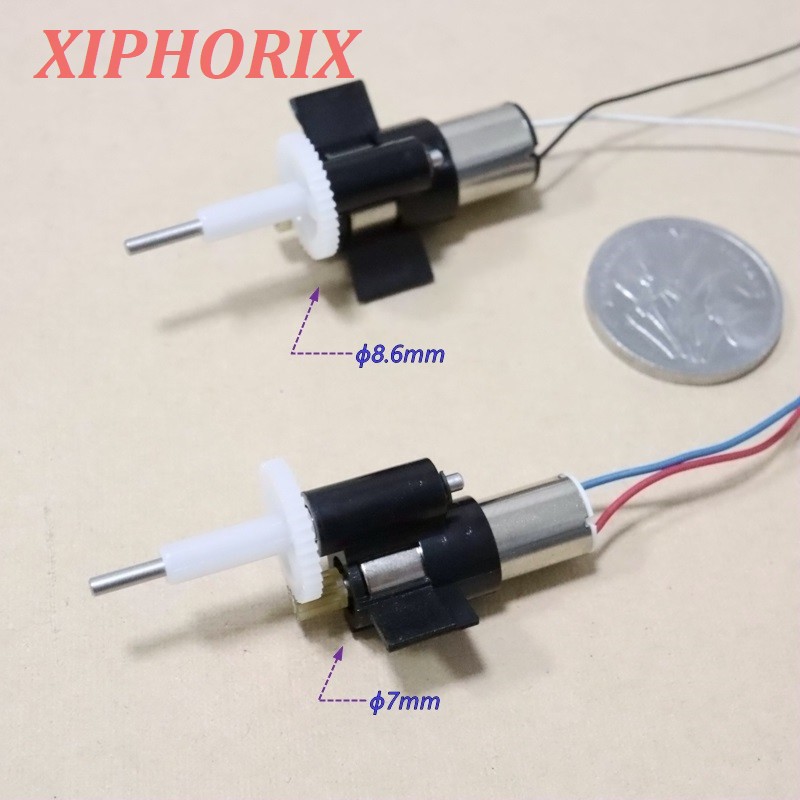Picture of 7/8.6mm 720 8620 Coreless Motor Gearbox With 2 Ball Bearings, Output 1.5mm Shaft